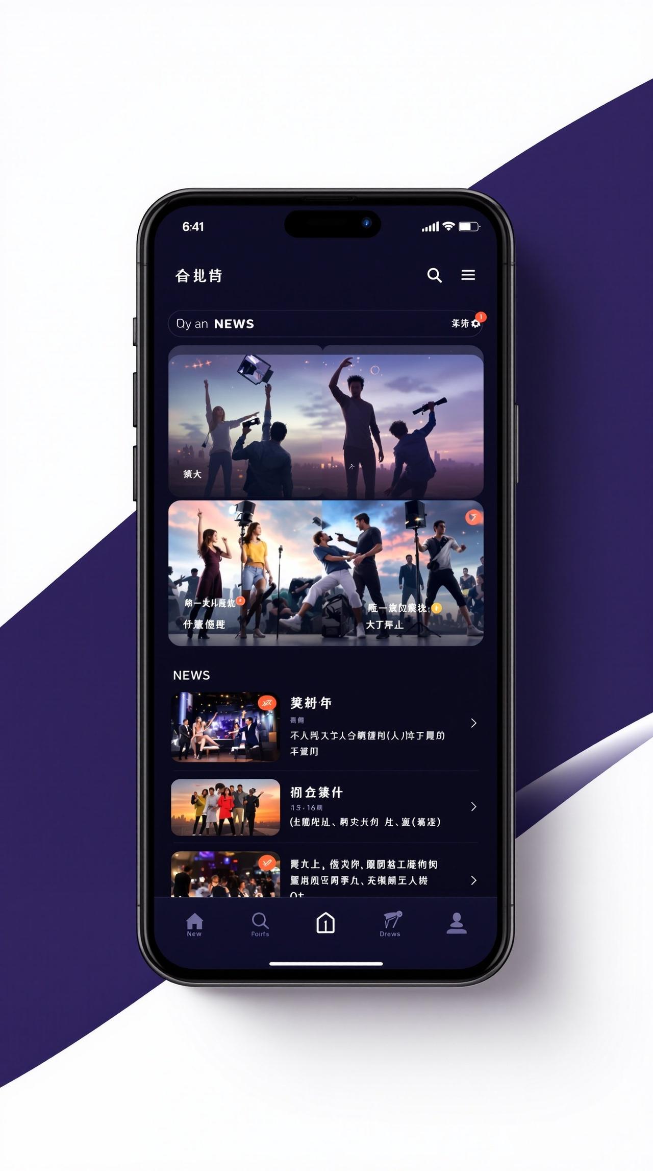 爆料网APP界面预览